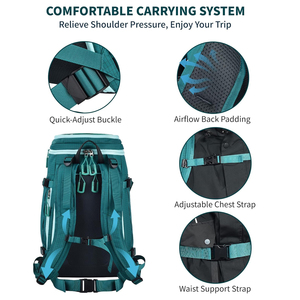 Outdoor Update Expandable Padded <b>Ski</b> Bag Snowboard Bag Travel Boot Bag with Water-Resistant Lining Pockets - Product Image 5