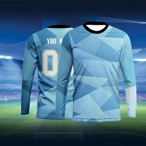 Camisetas de Manga Larga para Hombre de Buena Calidad, Sublimadas, 220 GSM, Cuello Redondo, Poliéster de Secado Rápido, Ecológicas, Personalizables, OEM - Product Image 6