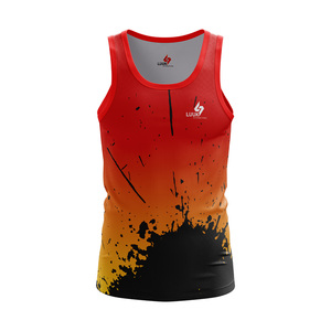 Camiseta sin Mangas LUUK International para Hombre, Casual, 100% Algodón, Cuello Redondo, Logotipo Personalizado en la Parte Delantera, Secado Rápido, Impresión por Transferencia de Calor, Tela Premium - Product Image 1