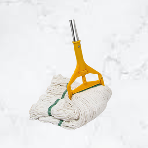 KSR Premium White Quick Dry <b>Mop</b> High-Quality Reusable Design with Efficient 4 Side Wringing System & Durable 2" Green Band - Product Image 4