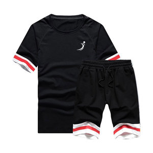 Conjunto de pantalones cortos de alto impacto para hombre, diseño OEM, hecho a medida, lavable, conjunto de pantalones cortos de verano para hombre - Product Image 1