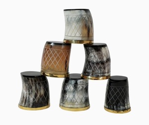 Handmade Best Quality Buffalo Drinking Horn Shot Glass Unique Carved Viking Animal Style <b>Cup</b> <b>for</b> Home Decoration - Product Image 1