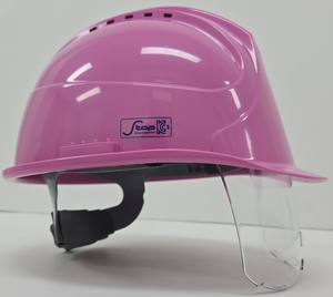 Casco industrial con visera y tapa de seguridad ventilada con certificado de tipo certificado CE EN397 EN166 de Corea del Sur, casco - Product Image 3