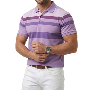 Chemises polo de golf pour hommes, colorées, respirantes, légères, en coton tricoté, sur mesure, vêtements de sport pour hommes - Product Image 5