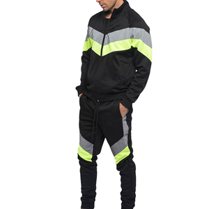 Ensemble de survêtement léger pour homme avec fermeture éclair, coupe-vent confortable en nylon et polyester, nouveau design personnalisé, vente en gros OEM, 2 pièces - Product Image 6
