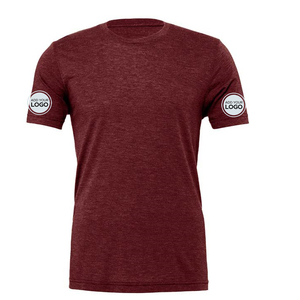 เสื้อยืดคอกลม CVC ผ้าผสมสามชนิด เสื้อยืดสั่งทำพิเศษ 60% ผ้าฝ้าย 40% ผ้าโพลีเอสเตอร์ เสื้อยืดสีเฮเธอร์ - Product Image 3