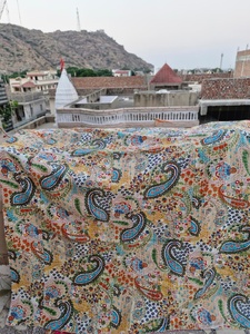 <b>Vintage</b> Bohemian Kantha <b>Quilt</b> Eco-Friendly Handmade Embroidered Reversible Cotton Filling All-Season Washable Home Hotel Use - Product Image 3