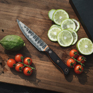 Couteau de Chef Professionnel en Acier Damas Cuivré Fait Main – Outil de Cuisine Essentiel pour la Préparation Quotidienne des Repas - Product Image 3