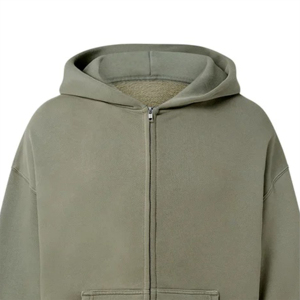 Vente en gros de sweats à capuche surdimensionnés en coton 100% tricoté, poids lourd 350 g/m², respirants, écologiques, avec logo personnalisé - Product Image 3