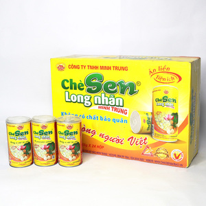 Minh Trung Viet Nam's Instant Longan Lotus Sweet Gruel Comida enlatada fresca Sin conservantes 24 latas/cartón para niños - Product Image 4