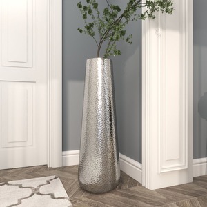 <b>Silver</b> <b>Top</b> Selling Large Floor Vases Tall Wedding Iron Modern Flower Vase Cast Handmade Luxury Christmas High Quality Display - Product Image 1