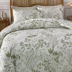 Ensemble de 3 pièces en coton léger et respirant, housse de couette et taies d'oreiller, 300 fils, moderne, imperméable, pour la maison et l'hôtel - Product Image 1