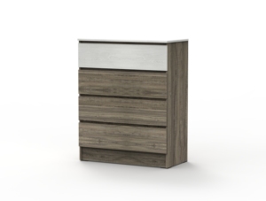 Modern 4-Chest of <b>Drawer</b> Cabinet High Quality Wood <b>for</b> Bedroom Kitchen <b>Storage</b> Contemporary Home Living Room Furniture SIVR 1460 - Product Image 5