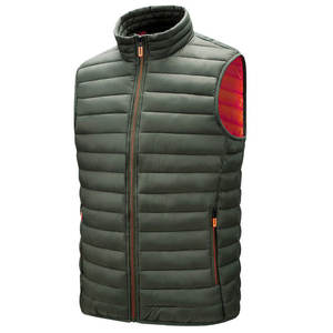 Wholesale Winter <b>Warm</b> Sleeveless Bubble <b>Jackets</b> Custom Stand Collar Puffer Vest for Men - Product Image 5