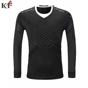 Nouveaux maillots de gardien de but de football, ensemble de tenue d'entraînement de football, kits de protection, uniformes de gardien de but, 100% polyester, sans manches, USA UK - Product Image 5