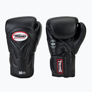 Guantes de Boxeo Negros de la Mejor Calidad para Kickboxing, Guantes de Boxeo Twins Personalizados de Cuero Vacuno, Equipo de Boxeo Twins, Guantes de Boxeo Profesionales para Entrenamiento - Product Image 3