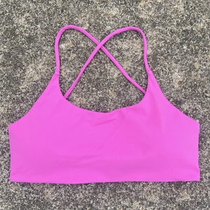 Sujetador deportivo con tirantes cruzados para mujer, top corto para gimnasio y yoga, chaleco de entrenamiento, bralette de fitness de alto soporte, ropa interior push-up suave y transpirable - Product Image 2