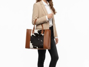 Bolso Tote de Piel con Pelo Sintético, Impermeable, Portátil, Moderno y Elegante, Diseño Personalizado para Mujer, Ligero - Product Image 2
