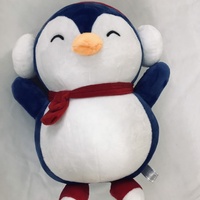 Peluche pingouin, poupée de compagnie, poupée en tissu, cadeau d'anniversaire créatif personnalisé pour hommes et femmes, 20 cm