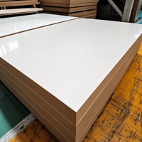 Panneau en mélamine extra large 18 mm 366x183 cm blanc beige E0 MDF pour cloison de bureau commercial
