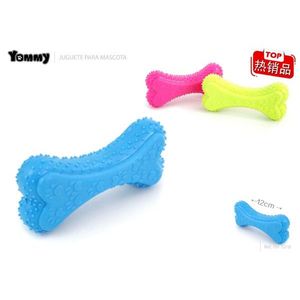 Osso giocattolo da masticare per cani Yommy, 12 cm, in gomma, per cani - Product Image 1