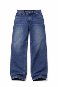 Jean en denim ample et droit pour homme, nouvelle conception, taille mi-haute, respirant, en coton et élasthanne, pantalon décontracté pour l'été et l'automne - Product Image 5