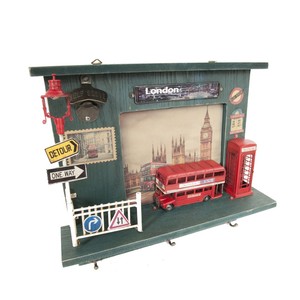 Vintage Double Decker London Bus <b>Shadow</b> <b>Box</b> Handmade Wooden Wall Decor Classic 41.91Lx11.43Wx38.1H cm - Product Image 2