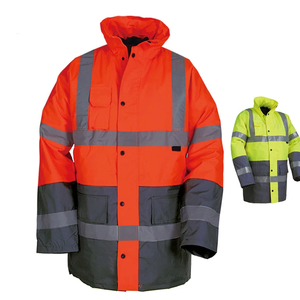 Veste de sécurité haute visibilité personnalisée, imperméable, réfléchissante, vêtements de travail d'hiver, parka orange haute visibilité, vêtements de sécurité industrielle - Product Image 3