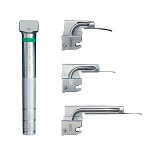 Laryngoscope Macintosh en acier chromé |   Ensemble de laryngoscopes pédiatriques et adultes à fibres optiques |   Manche à 7 lames SurgiRight CE - Product Image 4