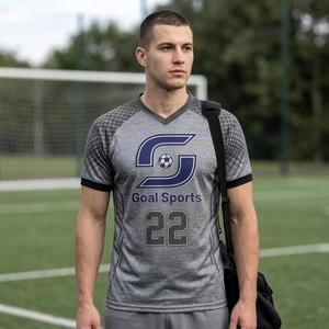 Short Sleeve Football Custom <b>Soccer</b> Jersey Adult Shirt Breathable Quick Dry Team Uniform OEM Service - Product Image 3