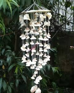 กระดิ่งลมเปลือกหอยสไตล์ชายหาด ของตกแต่งแขวนกลางแจ้งสำหรับสวน ระเบียง คาเฟ่ - Product Image 2