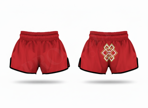 Shorts de Muay Thai respirants et à séchage rapide, avec broderie intégrale, personnalisés pour la boxe, le MMA, les arts martiaux, l'entraînement et la compétition. - Product Image 3