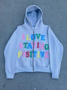 Sudaderas con Capucha de Invierno 100% Algodón para Hombre, Estilo Urbano, Logotipo Personalizado Bordado, Lavado Ácido, Impresión 3D Puff, Ecológicas - Product Image 5