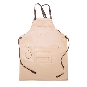 Wholesale Classic Daily Outdoor <b>BBQ</b> Bib <b>Apron</b> Leather Multi-Functional Oil-Proof Work and Cleaning Sleeveless <b>Apron</b> - Product Image 6