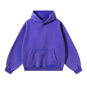 เสื้อฮู้ดดี้สีแดงแตงโมแบบเรียบง่าย ทรงหลวม มีกระเป๋าจิงโจ้ แขนเสื้อแบบริบ ยูนิเซ็กส์ ผ้าฟลีซ สวมใส่สบายๆ ขายส่ง - Product Image 6