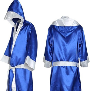 Bata de Boxeo para Hombre Adulto, Bata y Pantalones Cortos para Campeonatos Mundiales de Boxeo, Color Amarillo, Bata de Boxeo MMA, Venta al por Mayor OEM - Product Image 1