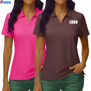 Vente flash - T-shirt polo pour femme à manches courtes avec logo personnalisé, t-shirt polo de sport pour femme, t-shirt polo de golf de haute qualité, respirant - Product Image 2