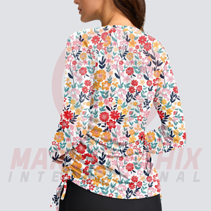 Best Seller Wholesale Price Customized Logo Printing <b>Women</b> <b>Rash</b> <b>Guard</b> New Stylish Custom Color <b>Women</b> <b>Rash</b> <b>Guard</b> - Product Image 4