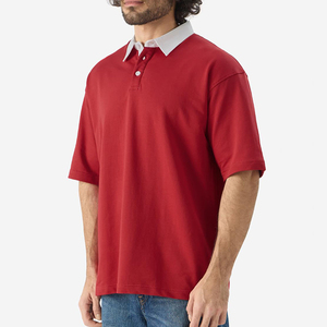 Camiseta de Punto de Manga Corta a Rayas con Bloques de Color para Hombre, Informal, de Moda, para Golf, OEM, ODM, Logotipo Personalizado, Secado Rápido - Product Image 5