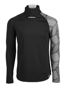 Blade Eishockey Baselayer Winter Vorderseite 100% Polyester Schnelltrocknend Schwarz Schnittfester Hals- und Handgelenkschutz Langarm Maßanfertigung - Product Image 4