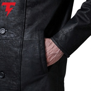 Venta Directa de Fábrica, Precio al por Mayor, Abrigos de Cuero Genuino para Hombre, Ajustables, Impermeables, Ecológicos, Nuevo Estilo Moderno - Product Image 5
