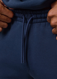 Pantalones Deportivos de Felpa para Hombre, Color Azul Marino, Estilo Vintage, Lavado Ácido, Cintura Elástica, Casuales, con Bolsillos Laterales, Tejido de Peso Medio, para Otoño - Product Image 2