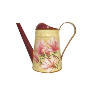 Arrosoir en métal tendance, finition émaillée imprimée, poignée robuste, idéal pour l'entretien des plantes à la maison, dans le jardin ou sur le balcon - Product Image 2