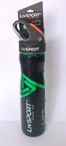 Bouteille de sport LIVIA PP LivSPORT Lift 750 ml, bouteille d'hydratation réutilisable écologique pour la salle de sport, design incurvé, numérique - Product Image 4