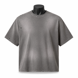 Camiseta Extra Grande para Hombre, 100% Algodón, Lisa, para Impresión Personalizada, Línea de Suministro de Ropa al Por Mayor de Alta Calidad - Product Image 1