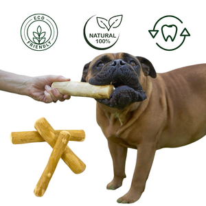 Juguetes Naturales para Perros de Madera de Café, Clásicos, Duraderos, Ecológicos, Hechos en Vietnam, Alta Calidad, QM GLOBAL - Product Image 1