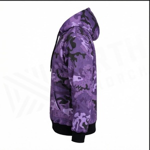 Camouflage Hooded Sweatshirt Men Regular Fit Printed Pocket Casual Autumn Knitted <b>Polyester</b> <b>Hoodie</b> - Product Image 3