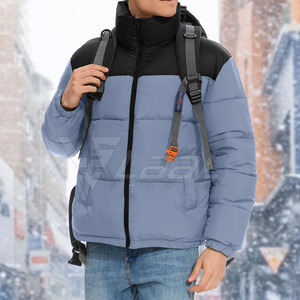 Chaqueta de burbujas moderna para hombre, estilo urbano, cálida y cómoda para actividades al aire libre, chaqueta de invierno a la moda. - Product Image 5