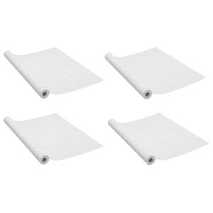 4 películas decorativas de PVC autoadhesivas de madera blanca para puertas de 82,7 "x 35,4" - Product Image 2