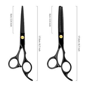 Ciseaux de coiffeur professionnels en acier inoxydable, 6,0 pouces, outils de coiffure, ensemble de ciseaux de qualité supérieure - Product Image 1